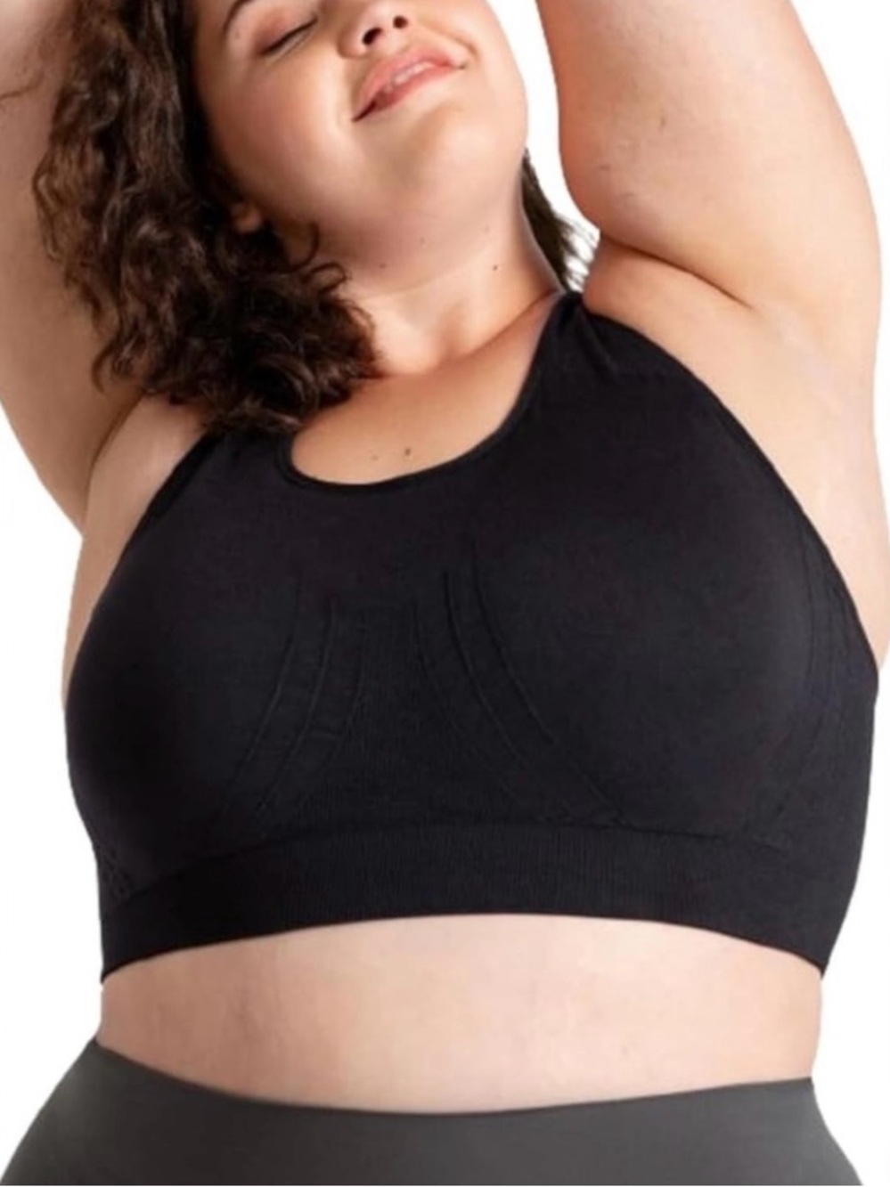 Truekind Seamless Racerback Sports Bra Black 3XL
Wireless‎ Yoga Athletic
